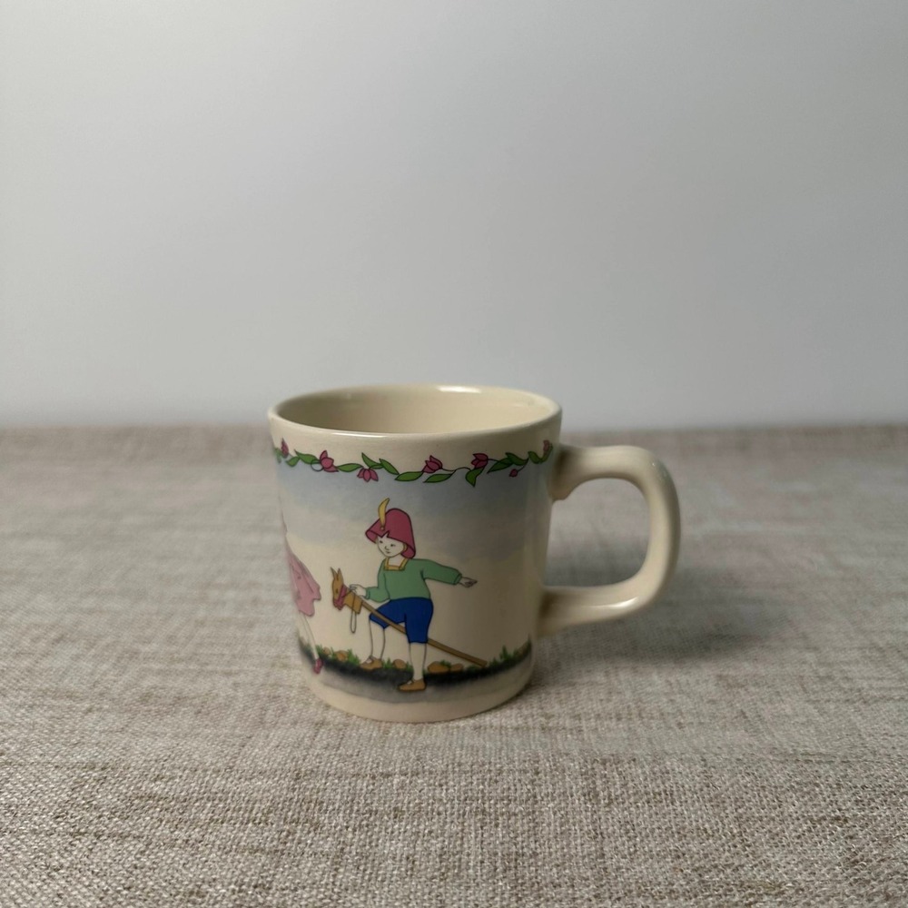 Vintage Laura Ashley Playtime Child's Mug | 1980s Made in England Children's Cup